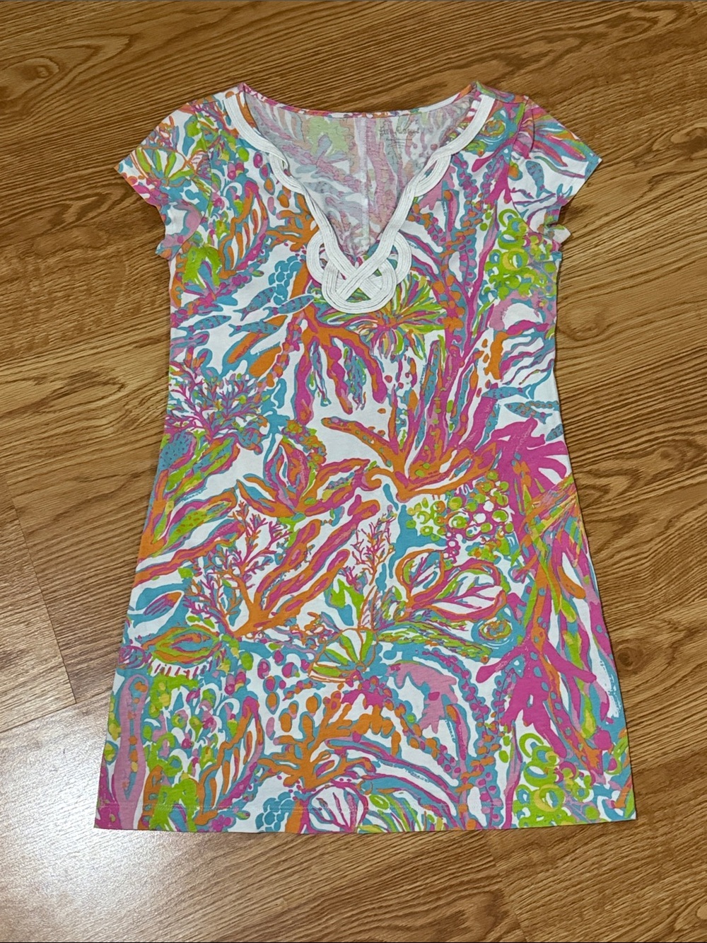 Lilly Pulitzer Multi-Color Tropical Print Mini Dress